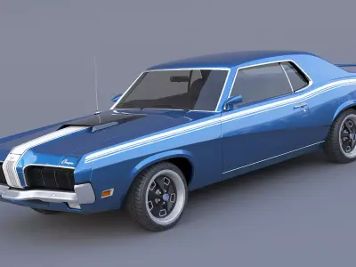 1970 Mercury Cougar Eliminator 3D model