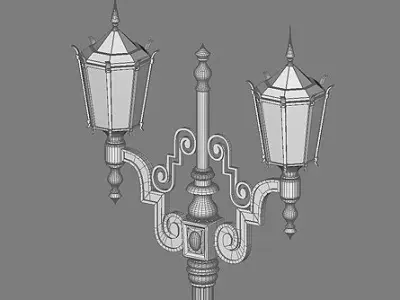 Victorian Lamp Free 3D model