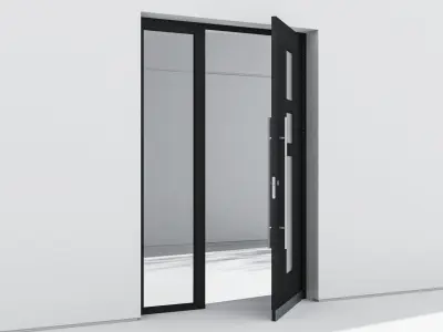 Aluminium door 135 3D model