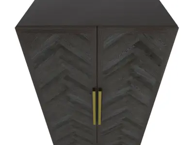 Restoration Hardware- Herringbone Cabinet-002 3D model