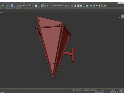 Troy Epic Wall Sconce Low-poly 3D model