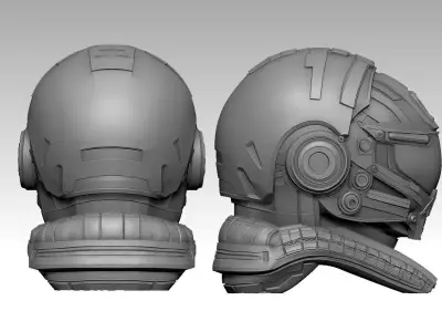 Sc-Fi Helmet 1 3D model