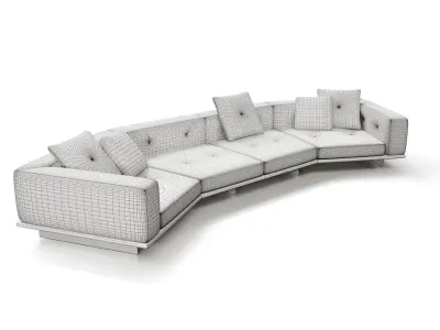 Dylan sofa by minotti 3D model