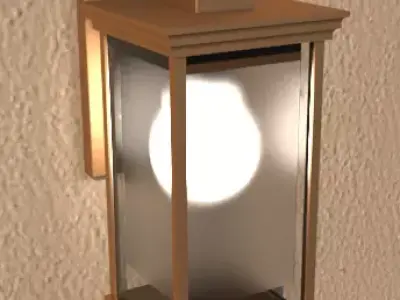 Bracket Light Low-poly 3D model