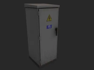 Electrical Box 4 Low-poly 3D model