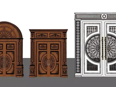 Vintage door 3D model