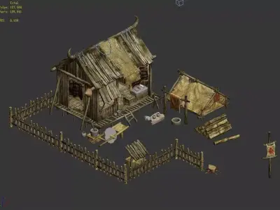 Grocery store 366 3D model