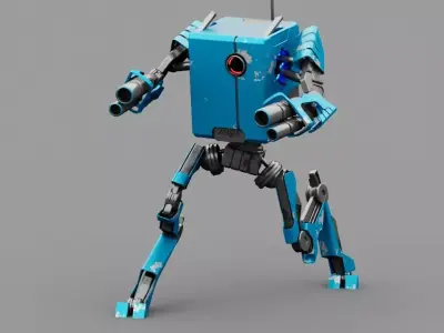 Combat Droid rigged 3D model purchase