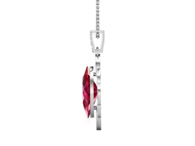 Diamond Pendant 3D print model 3