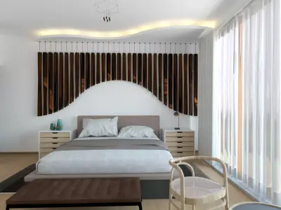 The Modern BedRoom 3D model