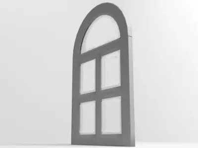 Window 6 arched 3D model