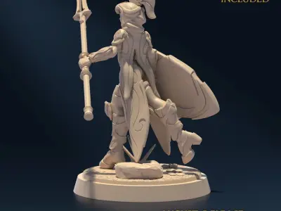 Undying Light Spearblade E Nude 3D print model