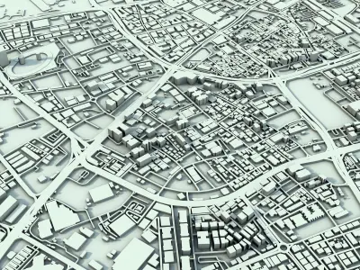 Doha City Qatar 3D print model