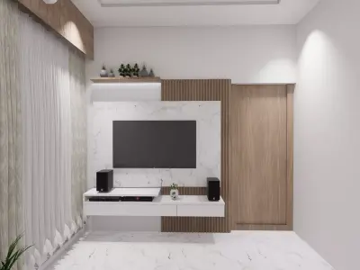 1bhk interior work 3D model
