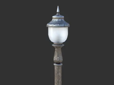 Street Lamp Low-poly 3D model
