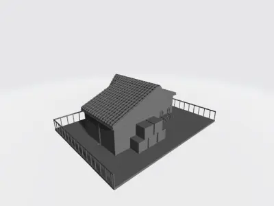 House Low-poly 3D model 50