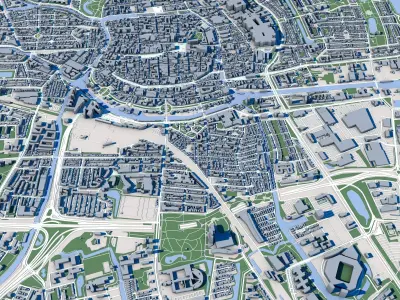 Groningen City Netherlands 3D model