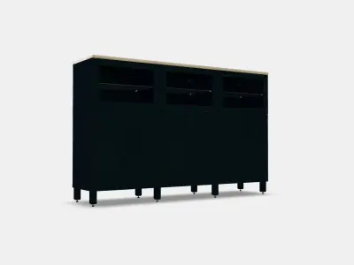 BESTA Storage combination with doors 34 Low-poly 3D model