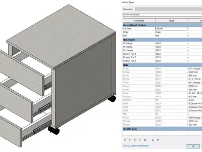 Cabinet Office 3D model
