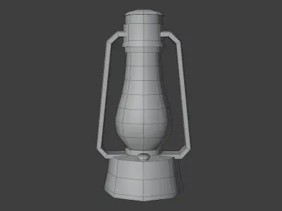 Oil Lantern - Hand Painted 3D model