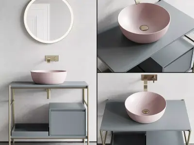 Nic Design Velo 87 Vanity unit 3D model