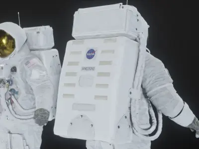  Apollo 11 A7L Spacesuit Rigged 