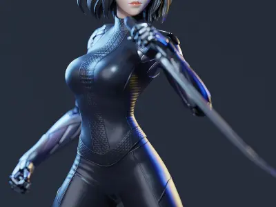 ALITA CHARACTER BY ESM 3D print model