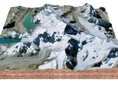 Shishapangma Mountain China 3D model