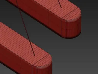 RETTA pair of sticks 3D model
