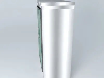 Kit814 Exhibiting Refrigerator 2 Doors By Alex Marques Free 3D model