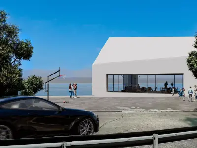 Beyond the cliff line- exterior scene 3D model