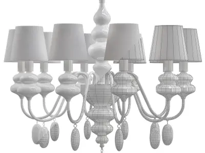 Masiero Eva Chandelier 10 3D model