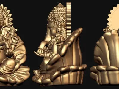 Ganesh Ji Model 06 Light Weight  Models in All Sizes  3D print model