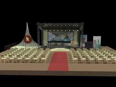 Outdoor Stage Model  3D model
