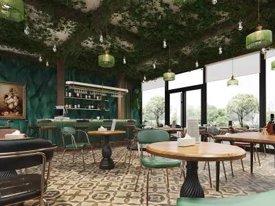 Coffee Shop - Bar 3D model