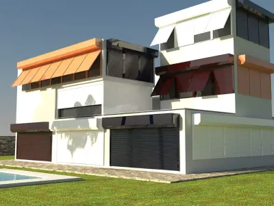 Vray C4d Panjur Ev Free 3D model
