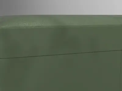 Monga Footstool Low-poly 3D model