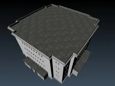 Reichsbahn Berlin Bunker Free low-poly 3D model