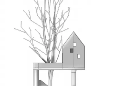  Tree house Lampshade 3D printing model 3D print model