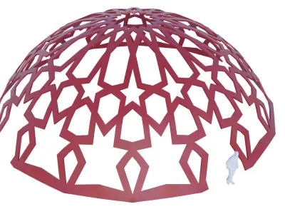 Dome with east ornament 3D model