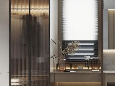 decoration Home Modern bathroom villa 3D model