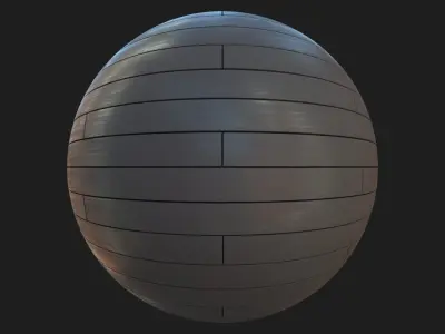 Exotic wood decking texture 3D model