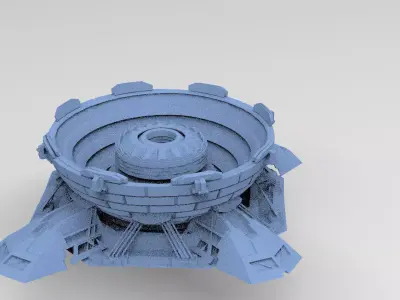 Halo Forerunner Inspired Energy Pilon 3D model