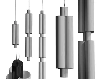 Metropol Pendant Collection 01  Low-poly 3D model