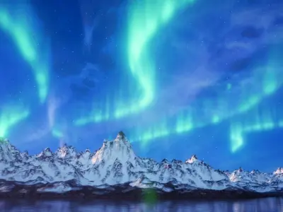 Aurora borealis 3D model