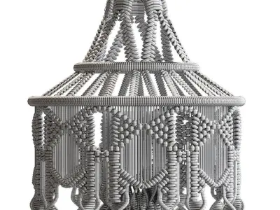 Chandelier macrame 3D model