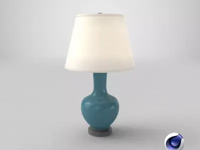 Traditional Table Light On 3D model