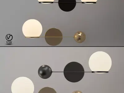 Contrapesso LED Single Sconce 3D model