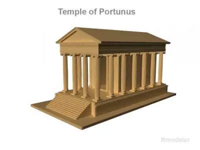 Temple of Portunus 3D model