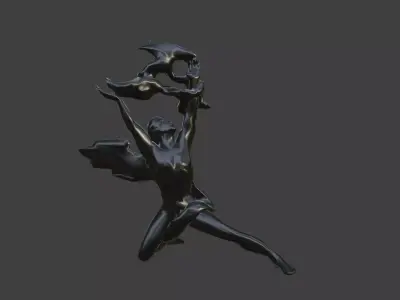 Prometheus Chernobyl Statue  3D model